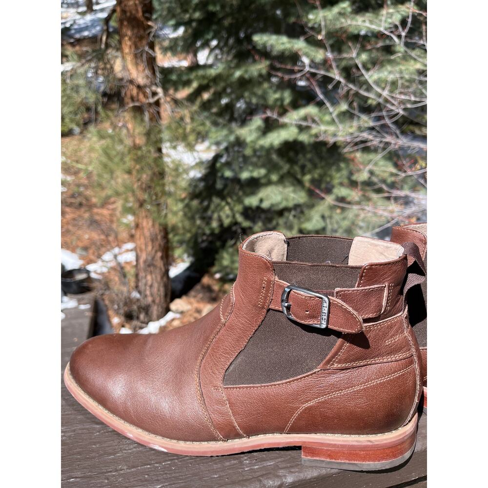 Florsheim Brown Ankle Leather Boots with Buckle Men’s Size 11 D 15104-200 - Picture 5 of 9
